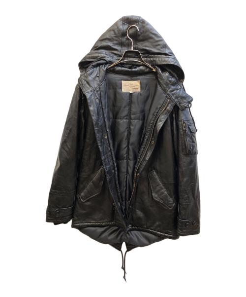 AVIREX（アヴィレックス）AVIREX (アヴィレックス) レザーモッズコート ブラック サイズ:Ⅿの古着・服飾アイテム
