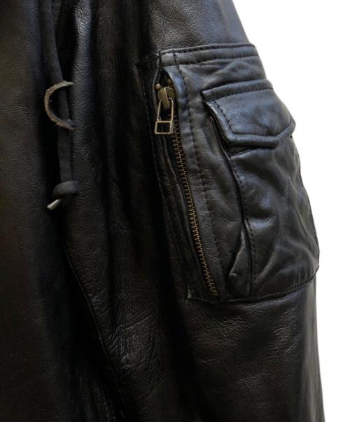 AVIREX（アヴィレックス）AVIREX (アヴィレックス) レザーモッズコート ブラック サイズ:Ⅿの古着・服飾アイテム