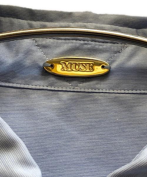 MUSE de Deuxieme Classe（ミューズ ドゥーズィエム クラス）MUSE de Deuxieme Classe (ミューズ ドゥーズィエム クラス) ワイヤーウォッシュシャツ スカイブルー サイズ:Fの古着・服飾アイテム