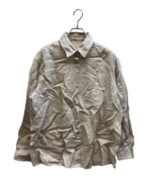 MUSE de Deuxieme Classe（ミューズ ドゥーズィエム クラス）MUSE de Deuxieme Classe (ミューズ ドゥーズィエム クラス) LINEN WASH CACHE シャツ ベージュ サイズ:Fの古着・服飾アイテム