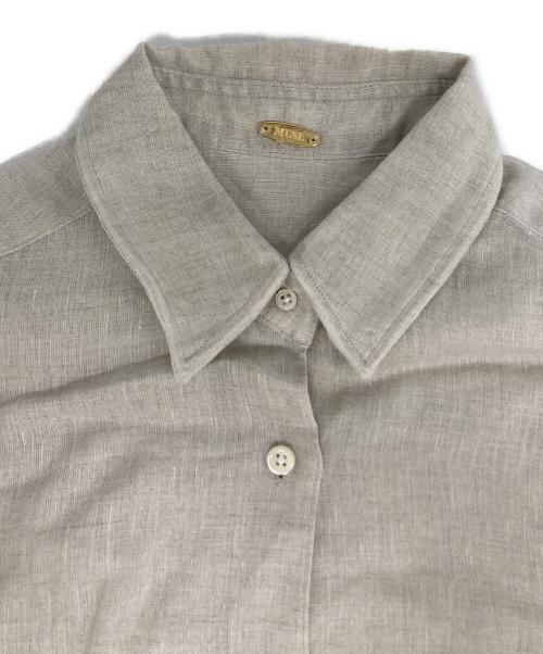 MUSE de Deuxieme Classe（ミューズ ドゥーズィエム クラス）MUSE de Deuxieme Classe (ミューズ ドゥーズィエム クラス) LINEN WASH CACHE シャツ ベージュ サイズ:Fの古着・服飾アイテム