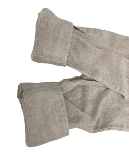 MUSE de Deuxieme Classe（ミューズ ドゥーズィエム クラス）MUSE de Deuxieme Classe (ミューズ ドゥーズィエム クラス) LINEN WASH CACHE シャツ ベージュ サイズ:Fの古着・服飾アイテム