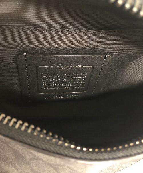 COACH（コーチ）COACH (コーチ) ワーレン ベルト バッグ シグネチャー キャンバス ブラックの古着・服飾アイテム