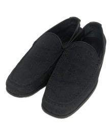 GUCCI（グッチ）の古着「GGキャンバスドライビングシューズ」｜ブラック