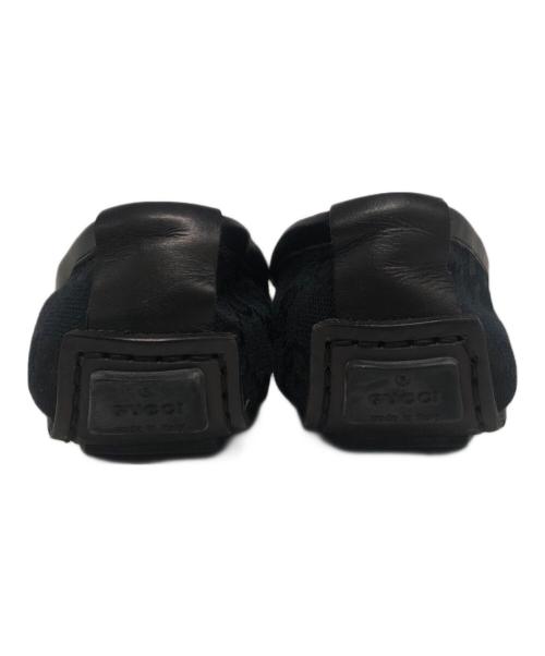 GUCCI（グッチ）GUCCI (グッチ) GGキャンバスドライビングシューズ ブラック サイズ:5の古着・服飾アイテム