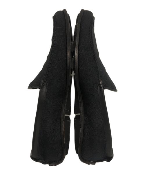 GUCCI（グッチ）GUCCI (グッチ) GGキャンバスドライビングシューズ ブラック サイズ:5の古着・服飾アイテム