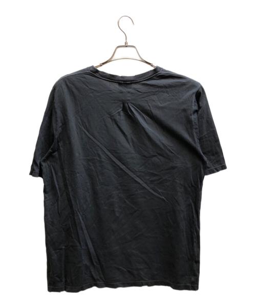 Saint Laurent Paris（サンローランパリ）Saint Laurent Paris (サンローランパリ) ダメージ加工ロゴ刺繍Tシャツ/UP53201601127 ブラック サイズ:Sの古着・服飾アイテム