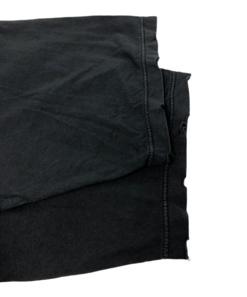 Saint Laurent Paris（サンローランパリ）Saint Laurent Paris (サンローランパリ) ダメージ加工ロゴ刺繍Tシャツ/UP53201601127 ブラック サイズ:Sの古着・服飾アイテム