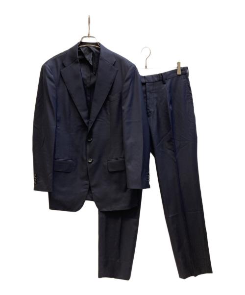 ESTNATION（エストネーション）ESTNATION (エストネーション) ピンヘッド段返り3Bスーツ ネイビー サイズ:46の古着・服飾アイテム