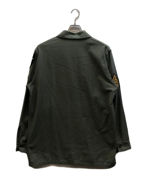 BUZZ RICKSON'S（バズリクソンズ）Buzz Rickson's (バズリクソンズ) コットンサテン ユーティリティー シャツ カーキ サイズ:16 1/2の古着・服飾アイテム