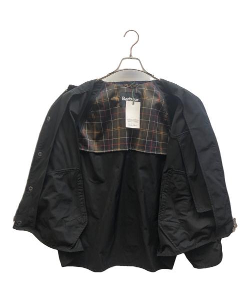 Barbour（バブアー）Barbour (バブアー) BEAMS F (ビームスエフ) 別注ピーチドコットン ショートジャケット ブラック サイズ:40の古着・服飾アイテム