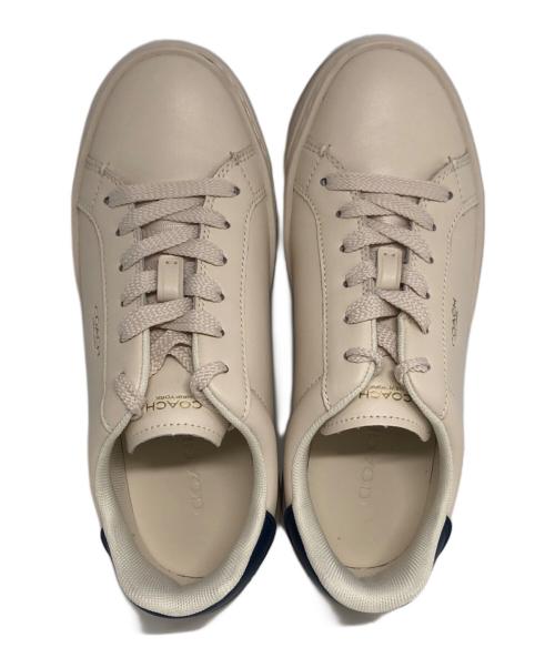 COACH（コーチ）COACH (コーチ) High Line スニーカー ベージュ サイズ:36.5の古着・服飾アイテム