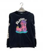 X-LARGEエクストララージ）の古着「BOOTS HOUSE L/S TEE」｜ブラック