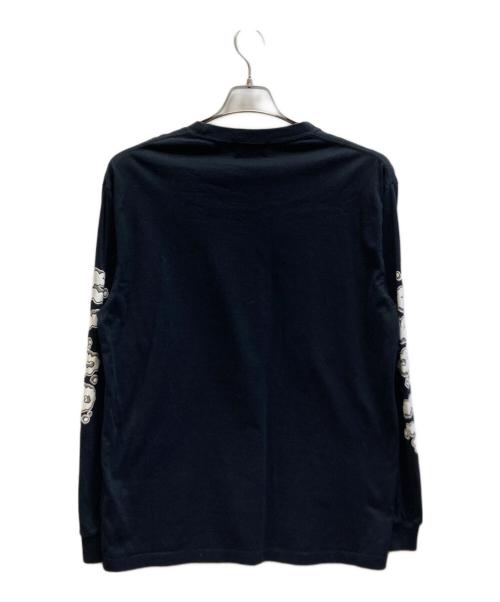 X-LARGE（エクストララージ）X-LARGE (エクストララージ) BOOTS HOUSE L/S TEE ブラック サイズ:Mの古着・服飾アイテム