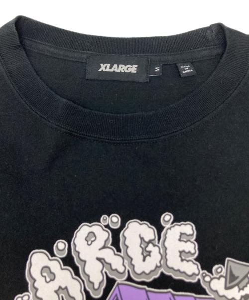 X-LARGE（エクストララージ）X-LARGE (エクストララージ) BOOTS HOUSE L/S TEE ブラック サイズ:Mの古着・服飾アイテム