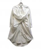 Millanniミランニ）の古着「デザインシャツワンピース」｜ホワイト