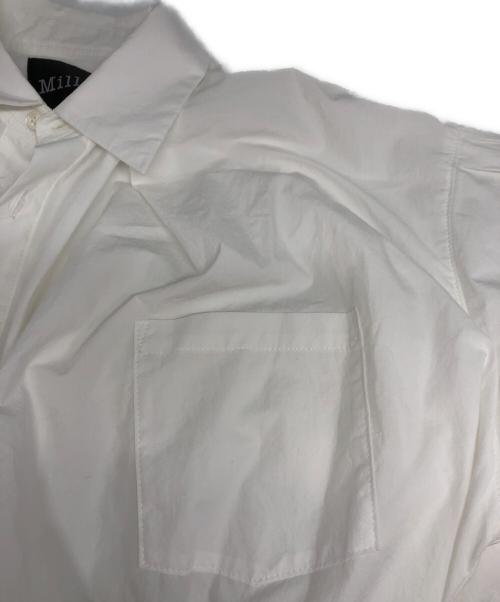 Millanni（ミランニ）Millanni (ミランニ) デザインシャツワンピース ホワイト サイズ:2の古着・服飾アイテム