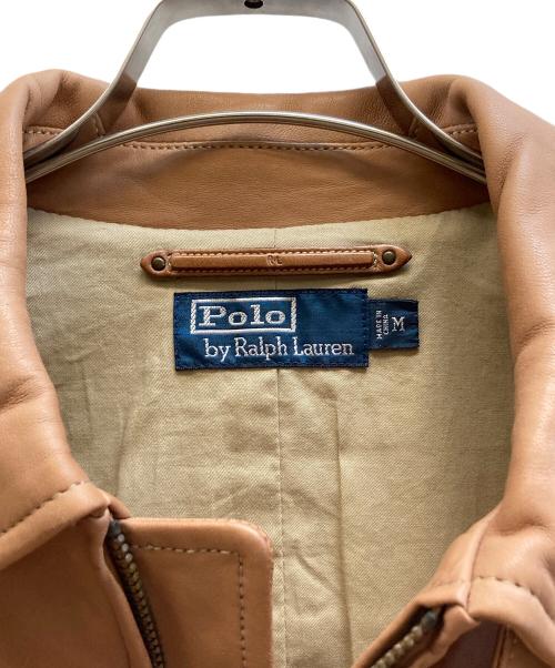 POLO RALPH LAUREN（ポロ・ラルフローレン）POLO RALPH LAUREN (ポロ・ラルフローレン) ラムレザージャケット ブラウン サイズ:Mの古着・服飾アイテム