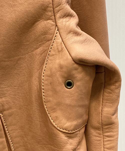POLO RALPH LAUREN（ポロ・ラルフローレン）POLO RALPH LAUREN (ポロ・ラルフローレン) ラムレザージャケット ブラウン サイズ:Mの古着・服飾アイテム