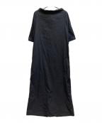 RIM.ARKリムアーク）の古着「ネックギャザードレス/460HSS33-0450」｜ブラック