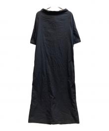 RIM.ARK（リムアーク）の古着「ネックギャザードレス/460HSS33-0450」｜ブラック