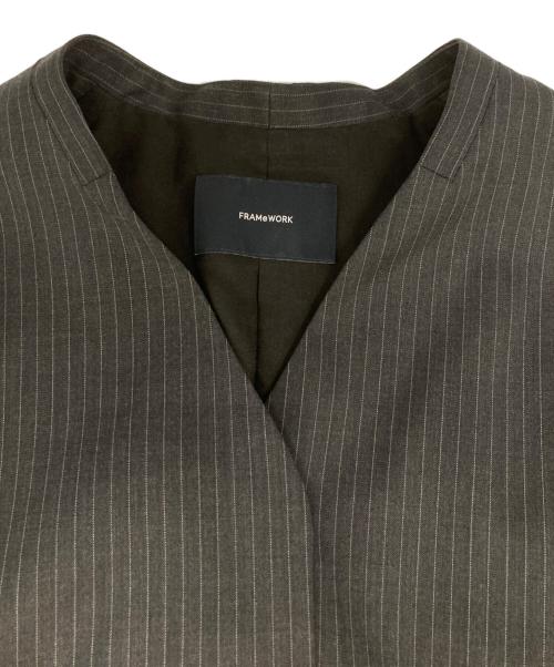 FRAMeWORK（フレームワーク）FRAMeWORK (フレームワーク) ジレ グレー サイズ:-の古着・服飾アイテム