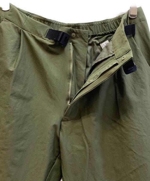 GOLDWIN（ゴールドウイン）GOLDWIN (ゴールドウイン) ワンタックテーパードストレッチトラウザーズ オリーブ サイズ:Lの古着・服飾アイテム