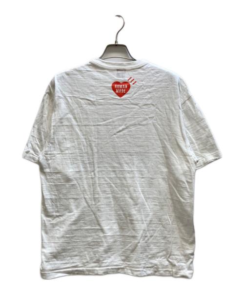 HUMAN MADE（ヒューマンメイド）HUMAN MADE (ヒューマンメイド) タイガープリントTシャツ ホワイト サイズ:Lの古着・服飾アイテム