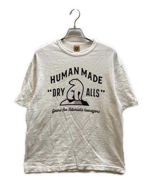 HUMAN MADE（ヒューマンメイド）HUMAN MADE (ヒューマンメイド) プリントTシャツ ホワイト サイズ:Lの古着・服飾アイテム