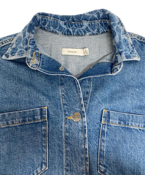 COACH（コーチ）COACH (コーチ) オーバーサイズド デニム シャツ ドレス インディゴ サイズ:XSの古着・服飾アイテム