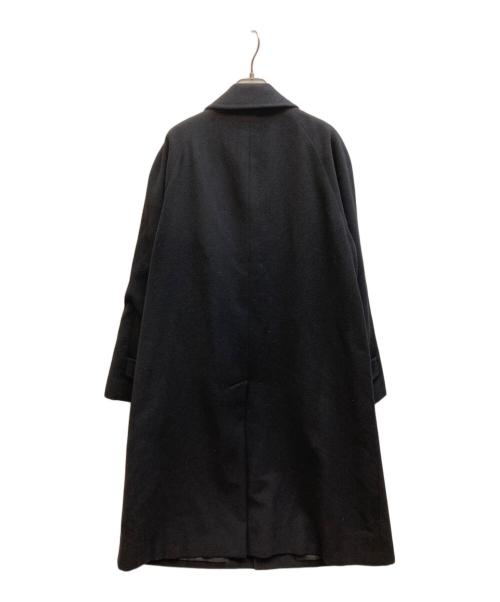 BURBERRY LONDON（バーバリーロンドン）BURBERRY LONDON (バーバリーロンドン) カシミヤ混アンゴラウール 比翼ステンカラーコート ブラック サイズ:-の古着・服飾アイテム