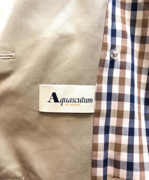 Aquascutum（アクアスキュータム）Aquascutum (アクアスキュータム) トレンチコート ベージュ サイズ:-の古着・服飾アイテム