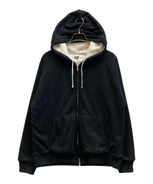 BAPE BY A BATHING APE（ベイプバイアベイシングエイプ）BAPE BY A BATHING APE (ベイプバイアベイシングエイプ) ダブルジップパーカー ブラック サイズ:Lの古着・服飾アイテム