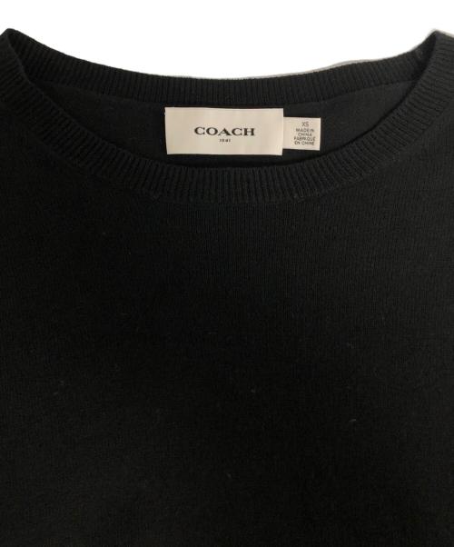 COACH（コーチ）COACH (コーチ) クルーネックニット ブラック サイズ:XSの古着・服飾アイテム