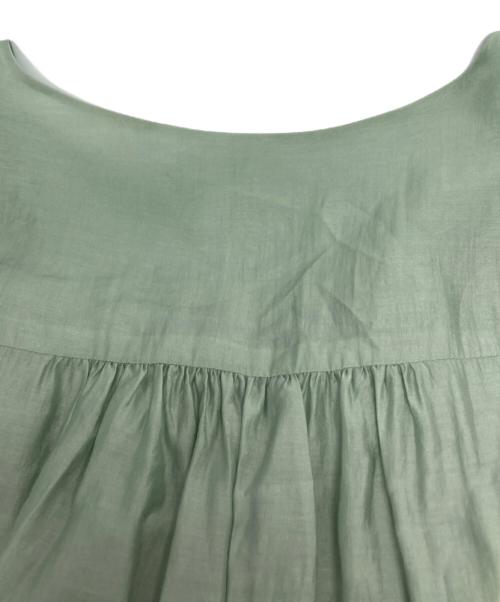 HER LIP TO（ハーリップトゥ）Her lip to (ハーリップトゥ) Airy Volume Sleeve Dress/1241105055 グリーン サイズ:Mの古着・服飾アイテム