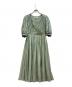 Her lip to（ハーリップトゥ）の古着「Airy Volume Sleeve Dress/1241105055」｜グリーン