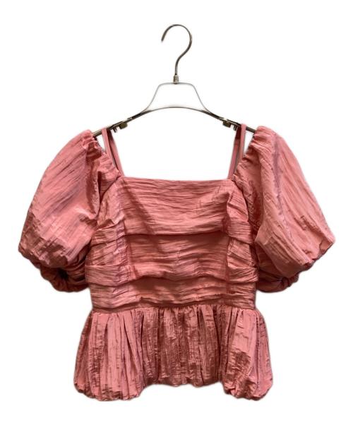 HER LIP TO（ハーリップトゥ）Her lip to (ハーリップトゥ) Bloom Two-Way Top / 121302134 ピンク サイズ:M 未使用品の古着・服飾アイテム