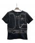 BERNHARD WILLHELM（ベルンハルト ウィルヘルム）の古着「トロンプルイユ刺繍Tシャツ/THBW-CA-1205」｜ブラック