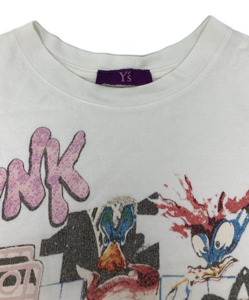 Y's（ワイズ）Y's (ワイズ) プリントTシャツ/YD-T35-045 ホワイト サイズ:2の古着・服飾アイテム
