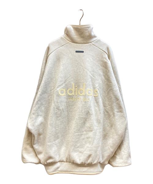 adidas（アディダス）adidas (アディダス) Fear Of God (フィア・オブ・ゴッド) コラボスウェットジップアップブルゾン グレー サイズ:2XLの古着・服飾アイテム