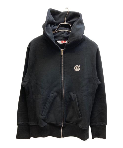 GOOD ENOUGH（グッドイナフ）GOOD ENOUGH (グッドイナフ) 初期 プリントジップパーカー ブラック サイズ:Ｍの古着・服飾アイテム