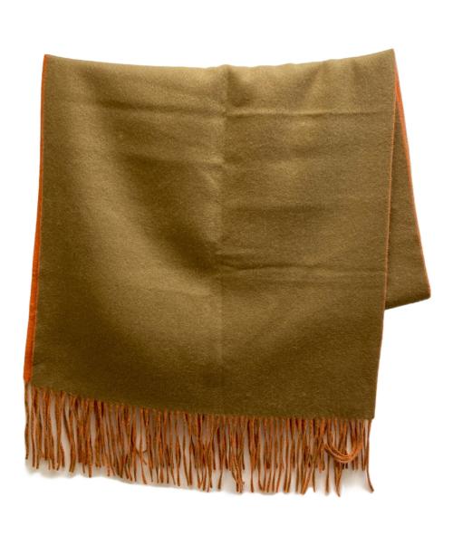 ASAUCE MELER（アソースメレ）ASAUCE MELER (アソースメレ) カシミヤマフラー オレンジの古着・服飾アイテム