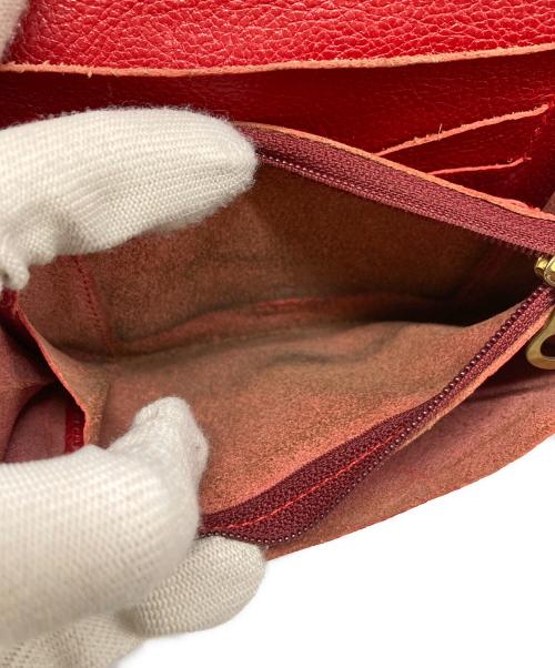 IL BISONTE（イル ビゾンテ）IL BISONTE (イル ビゾンテ) ミディアムウォレット レッドの古着・服飾アイテム