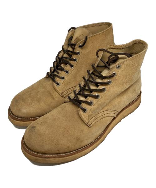 RED WING（レッドウィング）RED WING (レッドウィング) 白スクエア犬タグ 6インチ クラシックラウンドブーツ ベージュ サイズ:9 1/2の古着・服飾アイテム