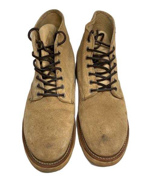 RED WING（レッドウィング）RED WING (レッドウィング) 白スクエア犬タグ 6インチ クラシックラウンドブーツ ベージュ サイズ:9 1/2の古着・服飾アイテム
