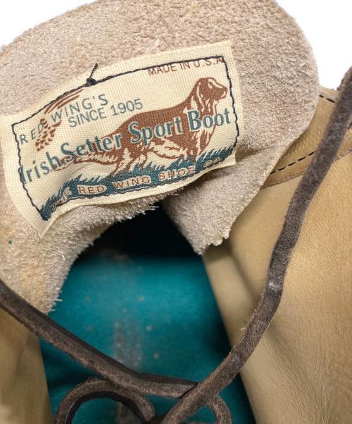 RED WING（レッドウィング）RED WING (レッドウィング) 白スクエア犬タグ 6インチ クラシックラウンドブーツ ベージュ サイズ:9 1/2の古着・服飾アイテム