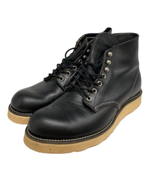 RED WING（レッドウィング）RED WING (レッドウィング) 四角犬タグ 8165 クラシックラウンドブーツ ブラック サイズ:9Dの古着・服飾アイテム