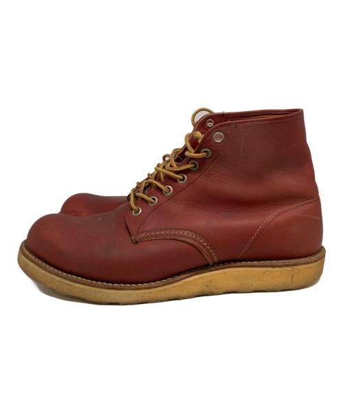 RED WING（レッドウィング）RED WING (レッドウィング) 白スクエア犬タグ 8166 6インチクラシックラウンドブーツ レッド サイズ:9 1/2Dの古着・服飾アイテム