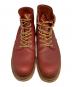 中古・古着 RED WING (レッドウィング) 白スクエア犬タグ 8166 6インチクラシックラウンドブーツ レッド サイズ:9 1/2D：13000円