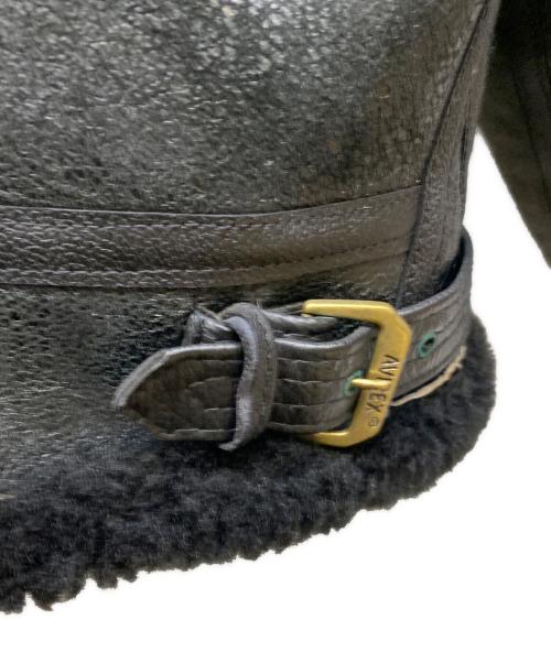 AVIREX（アヴィレックス）AVIREX (アヴィレックス) TYPE B-3 ムートンフライトジャケット ブラック サイズ:42の古着・服飾アイテム